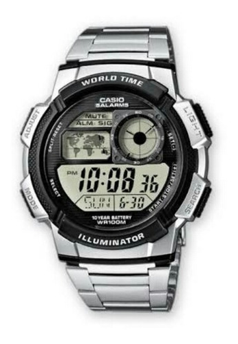 Reloj Casio Modelo Ae-1000 Extensible De Metal