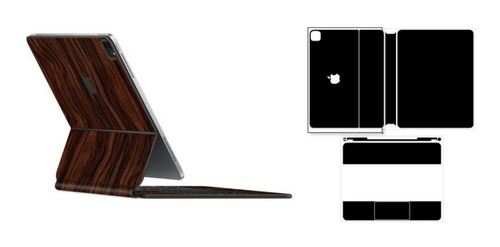 Skin Estampa Madeira Para Keyboard iPad 11 2º2020/ Air 4ºg