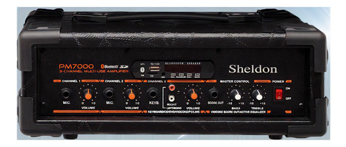 Cabeçote Amplificado Sheldon Pm7000 Muiti-uso Bluetooth