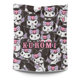 Cobija Frazada Kuromi Kawaii Cut 200x 150cm  Anime Flanel 