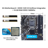 Kit Motherb Intelh61 1155+xeon1225 V2 Graficosin+16gb Ram
