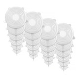 Tapas Reutilizables Herméticas De Silicona Flexible 24 Pzas