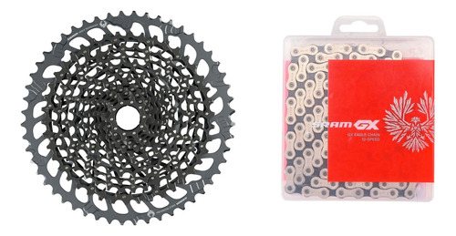 Cassete Sram Gx 10/52 Xg 1275 + Corrente Sram Gx 12v Eagle