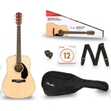 Guitarra Acústica Fender Cd60s Dreadnought Pack V2 Wn