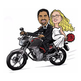 Caricatura Digital De Foto Casal Compre Conosco So R$65,00