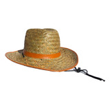 Sombrero De Paja Cowboy Con Barbijo Ala 9