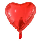 Globo Mylar Corazón Metalizado Rojo 1pc