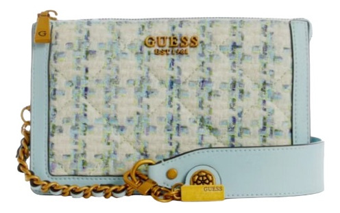 Cartera Crosbody Grande Guess Original Blanco Bello 