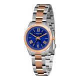 Relogio Lince Feminino Lrt4492l D3sr Rose Gold Azul Pequeno