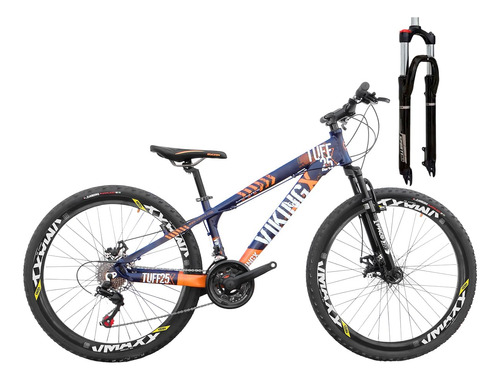 Bike Aro 26 Viking Tuff-x25 21 Marchas Disco Trava Suspensão