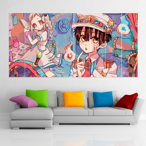 Cuadro Poliptico Hanako Kun Y Yashiro Anime Xxl 192x100cm