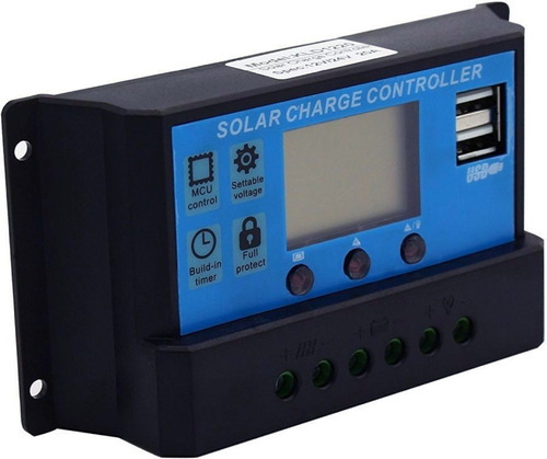 Controlador Regulador Carga Panel Solar 30a Baterias 12v 24v