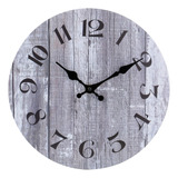 Jomparis Reloj De Pared Decorativo De Madera Silencioso Sin.