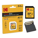 Tarjeta De Memoria Kodak V90 Uhs-ii U3 Sdxc Ultra Hd De 64 G