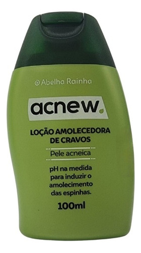 Loção Amolecedora Cravos Acnew Abelha Rainha 120ml + Brinde!