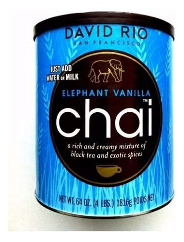 David Rio Te Chai Elefante Original Bote Lata Gourmet 1816 G