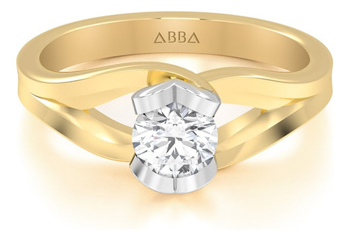 Anillo De Compromiso Moissanita Oro 14k Venus Abba Joyas