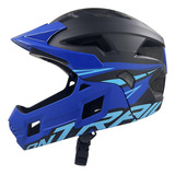  Casco Para Niños Ontrail Racer Negro Azul S Bicicross Bmx