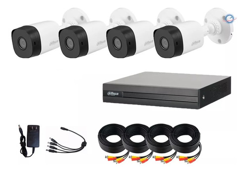 Kit Circuito Cerrado 4 Cámaras 1080p Dahua 8ch 2tb Cctv 