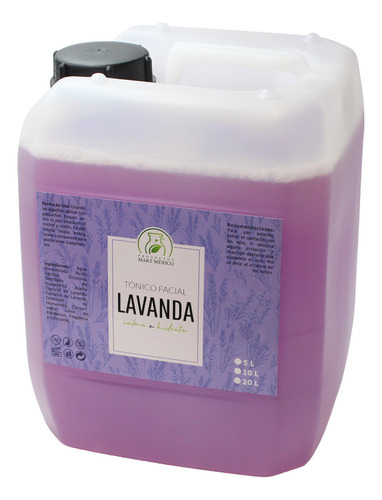 Tónico Facial Agua De Lavanda (10 Litros) Tipo De Piel Todo Tipo De Piel