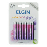 Pilha Recarregável Aa-2700 Mah Elgin Energy - Blister C/4 Pç