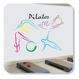 Adesivo Decoração Pilates Colorido Fitness Academia Saúde