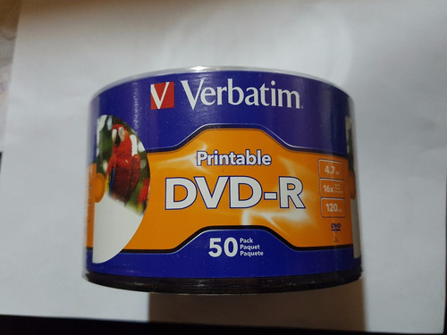Verbatim Dvd-r Printable Blanco 50 Pzas
