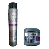 Kit Capilar Shampoo 370cc + Máscara Silver Matizador Frilayp