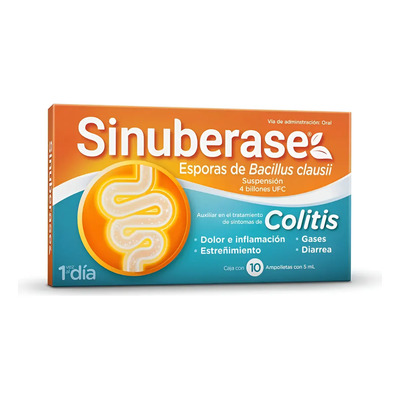 Sinuberase Probióticos 10 Suspensión Bacillus Clausii 4 Bill | MercadoLibre