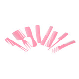 Set De Peines De Peluquero Hair Pink Professional, Kit De Di