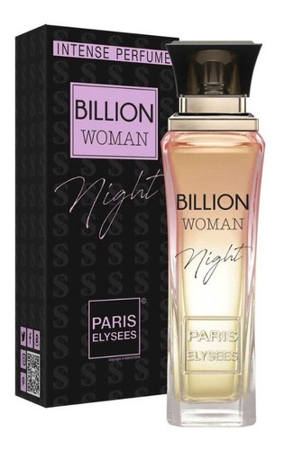 Perfume Billion Woman Night 100ml Paris Elysees - Original