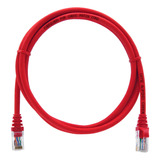 Kit 10 Un. Patch Cord Para Internet Cat5e - 2 Metro Vermelho