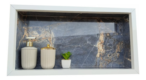 Nicho Porcelanato Banheiro  30x60 Azul