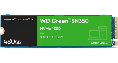 Disco Solido Ssd Wd Green Sn350 480gb Nvme M2 Pcie Gen3