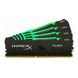 Kingston Hyperx Ram Fury Rgb 32gb Kit (4x8gb) 3466mhz Ddr4