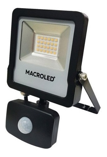 Reflector Led Macroled 20w Con Sensor De Movimiento  Exterio