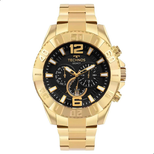 Relógio Masculino Technos Legacy Original Dourado Luxo Top