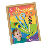 Kit Instrumentos Musicales En Caja Madera Didacticos Niños