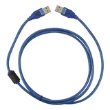 Cable Usb Macho/macho Con Filtro 5 Mts Azul