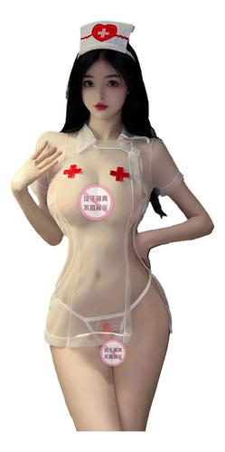 D/ ` Nny C^ Set Sexy De Malla For Cosplay De Enfermera