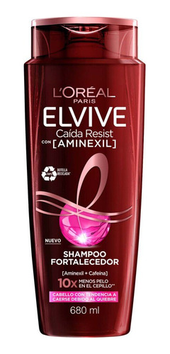 Shampoo Fortalecedor Caida Resist Con Aminexil 680ml Elvive