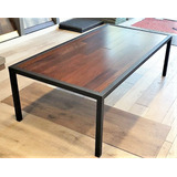 Mesa Ratona Industrial En Hierro Y Madera