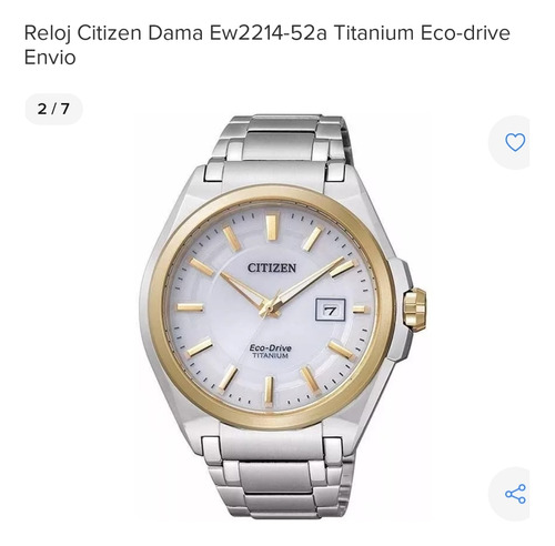 Reloj Dama Citizen Eco-drive Titanium Ew221452a