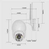 Camera Segurança Ip Dome Wifi Externa Zem Ip360 Prova D'água