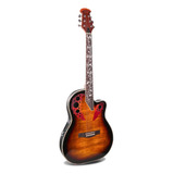 Guitarra Electroacustica Sunburst Tipo Ovation C/accesorios 