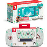 Nintendo Switch Lite C/ Jogo Animal Crossing Turquesa + Case