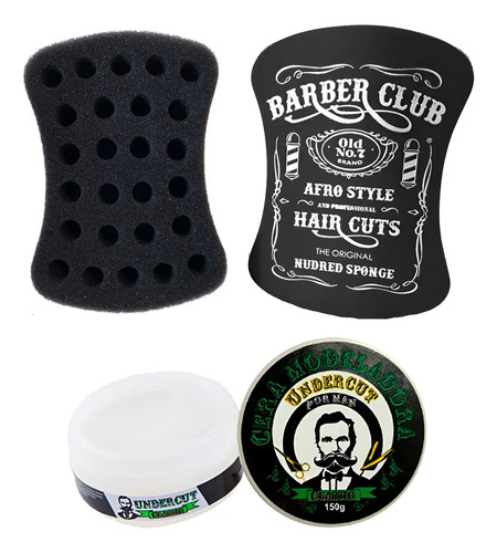 Kit 01 Esponja Nudred Buchinha Barber P + 01 Pom Modeladora | Parcelamento sem juros