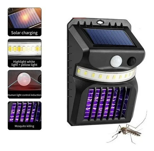 Lampara Solar Mata Mosquitos Zancudo Repelente Mosca Insecto