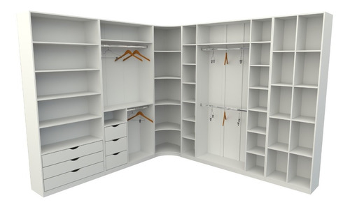 Kit Closet Modulado M95 Quarto, Loja