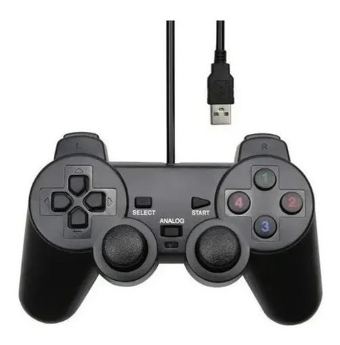  Controle Playstation 2 Usb Manete Pc Analógico Vibratório